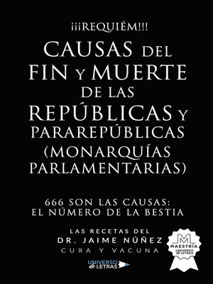 cover image of Causas del fin y muerte de las repúblicas y pararepúblicas (Monarquías Parlament
